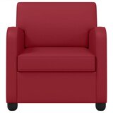  Fotelja Vinska crvena Umjetna koža - boja crnog vina | shoptok.hr