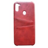 NIKCORP Etui za Samsung Galaxy A11, preklopni ovitek s prostorom za kartice, umetno usnje, zaščita pred udarci, rdeča barva, (5000139027) | Shoptok.si