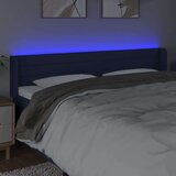  Uzglavlje plavo 203x16x78/88 cm od tkanine | shoptok.hr