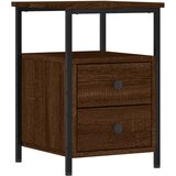 Maison Chic Nočna omarica - Nočna miza rjav hrast 34x35,5x50 cm inženirski les, (21690455) | Shoptok.si