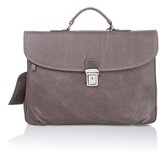 Ferruccio Laconi sivo-rjava moška usnjena torba Brief | Shoptok.si