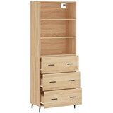  Visoka komoda hrasta sonome 69,5x34x180cm od konstruiranog drva | shoptok.hr