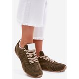 Boto Ladies Sports Shoes Made Of Eco Suede Dark Green Dorella | Shoptok.si