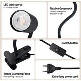  Immax NEO 08293L - Fleksibilna lampa sa stezaljkom PUNTO 1xGU10/9W/230V crna | Eponuda.com