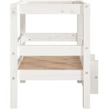 vidaXL Krevet za pse bijeli 55,5x53,5x60 cm od masivne borovine | shoptok.hr