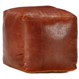 vidaXL tabure rumenorjav 40x40x40 cm pravo kozje usnje Cene