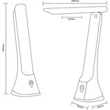 Zuma line SM-612-BL - LED prigušiva stona lampa LED/5W/230V crna | Eponuda.com