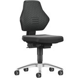 bimos Vrtljiv delovni stol AIR FLOW, s kolesi, črna tekstilna prevleka | Shoptok.si
