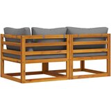  2-dijelna garnitura s jastucima od masivnog bagremovog drva | shoptok.hr