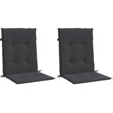  Jastuci za vrtne stolice 2 kom crni 100 x 50 x 3 cm od tkanine | Eponuda.ba