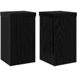  Stalak za biljke 2 pcs Crni hrast 10 x 10 x 18 cm | Eponuda.ba