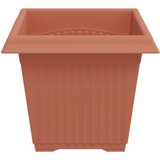  Kvadratna saksija za cvijeće 6 pcs Crvena cigla 20 x 20 x 16 cm | shoptok.hr