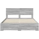  Konstrukcija postelje Siva Sonoma 160 x 200 cm Konstruiran les, (5000103133) | Shoptok.si