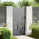  Vrtna vrata Crna 85 x 200 cm Čelik s praškastim premazom | shoptok.hr