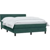  Box spring postelja z vzmetnico temno zelena 160x220 cm žamet, (21792232) | Shoptok.si