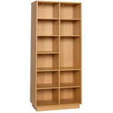 Hübsch Regal v hrastovem dekorju v naravni barvi 80x180x30 cm Disco – | Shoptok.si