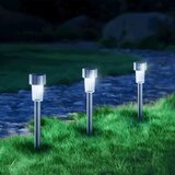 Aigostar LED solarna lampa LED/0,006W/1,2V 29,5 cm hrom 6500K IP44 | Eponuda.com
