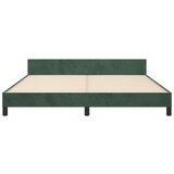  Posteljni okvir z vzglavjem temno zelen 160x200 cm žamet, (20906820) | Shoptok.si