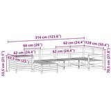  7-dijelni set vrtnih sofa od impregnirane borovine | shoptok.hr