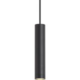 QAZQA Dizajnerska viseča svetilka črna GU10 50mm IP44 - Tuba | Shoptok.si
