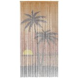 vidaXL Zavjesa za vrata protiv insekata Otisak palme 100x220 cm bambus | shoptok.hr