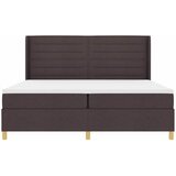  Krevet s opruga kutije s madracem Smeđa 200 x 200 cm tkanina | shoptok.hr