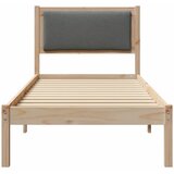  Krevetna konstrukcija Tamno siva 80 x 190 cm Čvrsto borovo drvo | shoptok.hr
