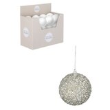 Dekordom novogodišnja dekoracija - hanging bauble 8cm 1143433 - silver - edl ( 041404 ) | ePonuda.com