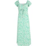 Dorothy Perkins Tall Obleka kremna / zelena / svetlo zelena | Shoptok.si