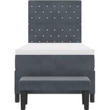  s opruga kutije Tamno siva 200 x 90 cm Baršun | shoptok.hr