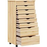  Pokretni ormar s ladicama MOSS Prozirni lak 53 x 39 x 103 cm - Smeđa 53 x 39 x 103 cm | shoptok.hr