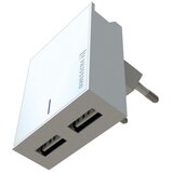 Swissten punjač za AC220, 2xUSB, 3A, SMART IC, držač, bijeli + LIGHTNING MFI kab | shoptok.hr