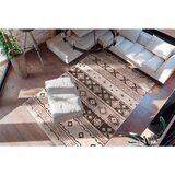 Kayoom RAVNO TKANA PREPROGA 120/170 cm taftano rjavosiva | Shoptok.si