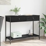  Konzolna stolica s ladicama Crni hrast 100 x 34,5 x 75 cm | shoptok.hr