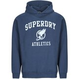 Superdry Puloverji OVERSIZE VINTAGE ATHLETIC Modra Cene
