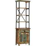  Visoka komoda 55 x 30 x 180 cm od masivnog obnovljenog drva | shoptok.hr