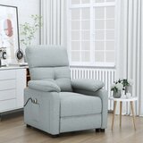 vidaXL električni masažni stol svetlo sivo blago | Shoptok.si