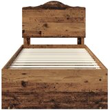  Krevetna konstrukcija Staro drvo 90 x 200 cm Čvrsto borovo drvo | shoptok.hr