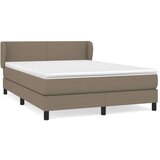  Box spring postelja z vzmetnico taupe 140x190 cm blago, (20892941) | Shoptok.si