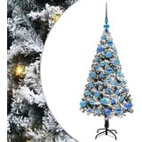 vidaXL Umestno božično drevo Zelena 120 cm PVC, jeklo in plastika | Shoptok.si