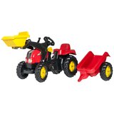 Rollytoys traktor na pedale sa prikolicom sa prikolicom i utovarivačem crveni (023127) Cene
