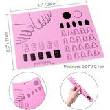 INF Silikonska podloga za vadbo nohtov Pink, (21837959) | Shoptok.si