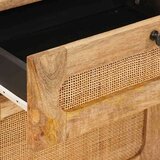  Nočna omarica Naravna 50 x 33 x 60 cm Masiven les manga, (5000107288) | Shoptok.si