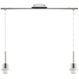 Brilagi LED luster na sajli RETRO GLASS 2xE27/60W/230V matirani hrom/zadimljena siva | Eponuda.com