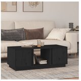  Klubska mizica črna 110×50×40 trdna borovina | Shoptok.si