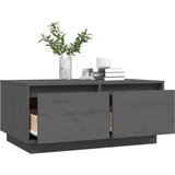  Stolić za kavu sivi 80 x 50 x 35 cm od masivne borovine | shoptok.hr
