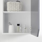 Bessagi Home Viseča Omara Rocco, Siva, Bela | Shoptok.si