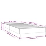  Okvir za krevet bez madraca tamnoplavi 90x200 cm baršunasti | shoptok.hr
