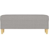  Klupa svjetlosiva 100 x 35 x 41 cm od tkanine | shoptok.hr