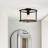 Endon 101540 - stropna svetiljka hopton 1xE27/10W/230V crna | Eponuda.com